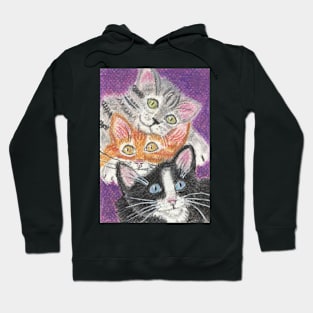 Happy cat stack Hoodie